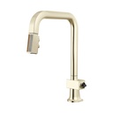 Brizo 63023LF-PNWDLHP Pull-Down Faucet With Square Spout Les