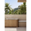 Brizo 63075LF-SSLHP-OD Odin Deck Mount Faucet With Arc Spout Less
