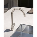 Brizo 63075LF-SSLHP-OD Odin Deck Mount Faucet With Arc Spout Less