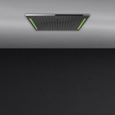Gessi 57831 12 X 19-7/8 Multifunction System With Rainfall Waterfall Mirror Steel 1