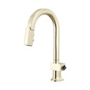 Brizo 63922LF-PNLHP Pull-Down Prep Faucet With Arc Spout L