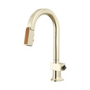 Brizo 63922LF-PNWDLHP Pull-Down Prep Faucet With Arc Spout L
