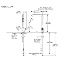 Brizo 63923LF-SSLHP Pull-Down Prep Faucet With Square Spout