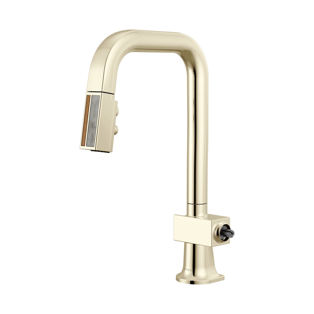 Brizo 63923LF-PNWDLHP Pull-Down Prep Faucet With Square Spout