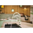 Brizo 64022LF-PNLHP Smarttouch Pull-Down Faucet With Arc Spo