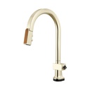 Brizo 64022LF-PNWDLHP Smarttouch Pull-Down Faucet With Arc Spo