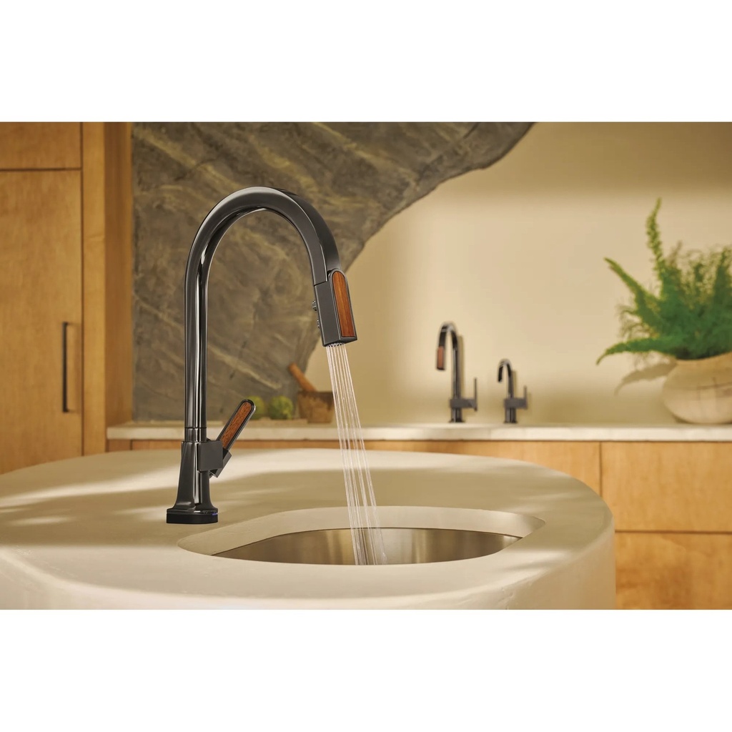 Brizo 64022LF-PNWDLHP Smarttouch Pull-Down Faucet With Arc Spo