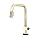 Brizo 64023LF-PNWDLHP Smarttouch Pull-Down Faucet With Square