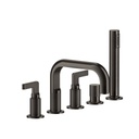 Gessi 58040 Inciso Five Hole Bath Mixer With Spout And Diverter Chrome 1