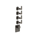 Gessi 58218 Inciso Trim Parts Only External Parts For Thermostatic With 4 Volume Controls 1