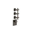 Gessi 58346 Inciso Thermostatic Trim With 3 Volume Controls Chrome 1