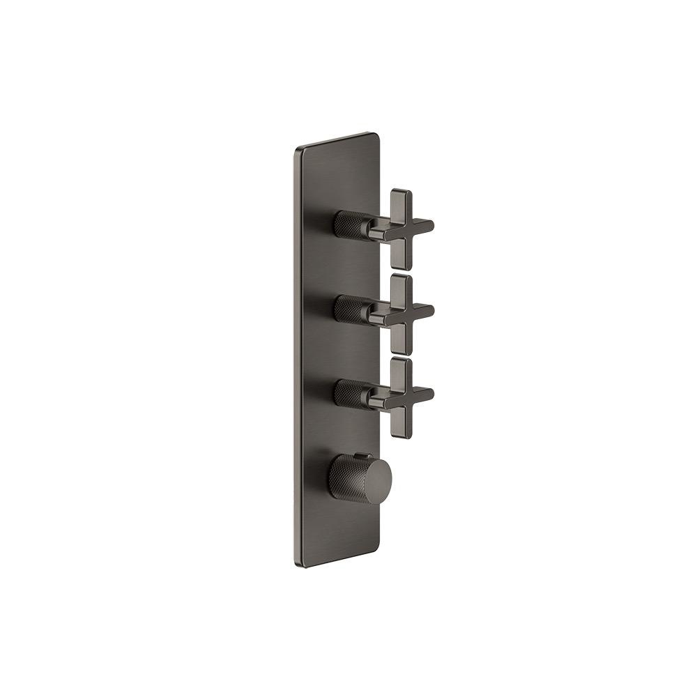 Gessi 58226 Inciso Thermostatic Trim With 3 Volume Controls Chrome 1