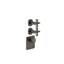 Gessi 58344 Inciso Thermostatic Trim With 2 Volume Controls Chrome 1