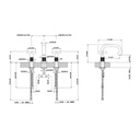 Gessi 58112 Inciso Three Hole Basin Mixer With Spout Chrome 2