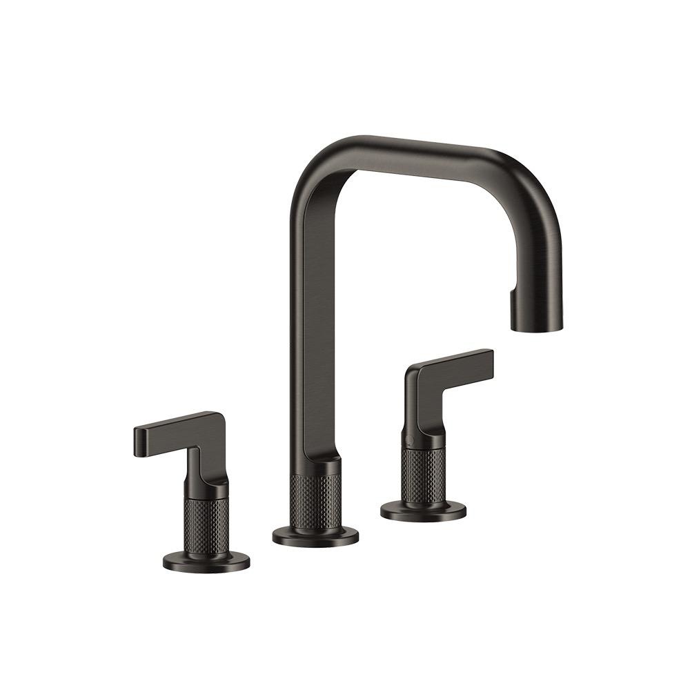 Gessi 58014 Inciso Three Hole Basin Mixer With Spout Chrome 1