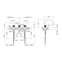 Gessi 58012 Inciso Three Hole Basin Mixer With Spout Chrome 2