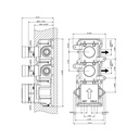 Gessi 39693 Inciso In Wall Thermostatic Rough Valve With 2 Volume Controls 2