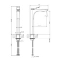 Gessi 59004 Rilievo Tall Single Lever Washbasin Mixer Chrome 2