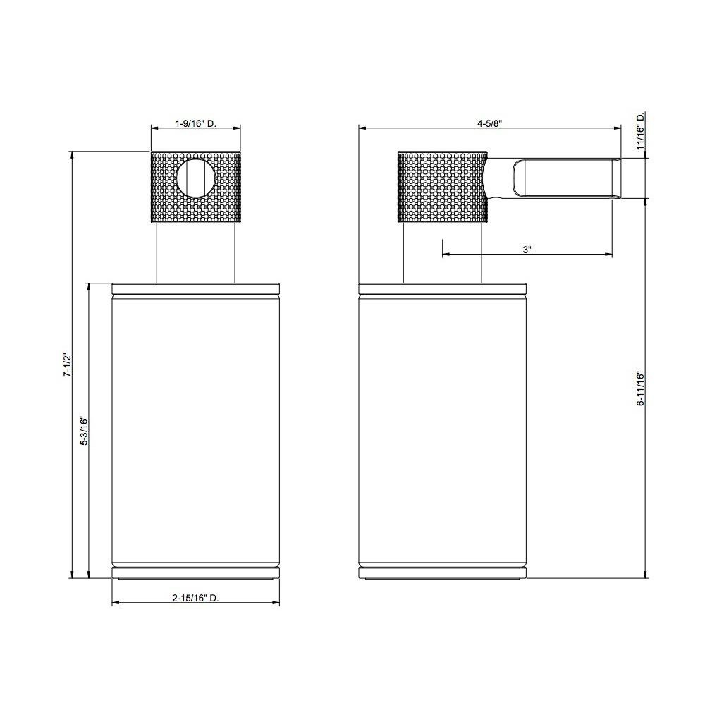 Gessi 58538 Inciso Standing Soap Dispenser Holder Chrome 2