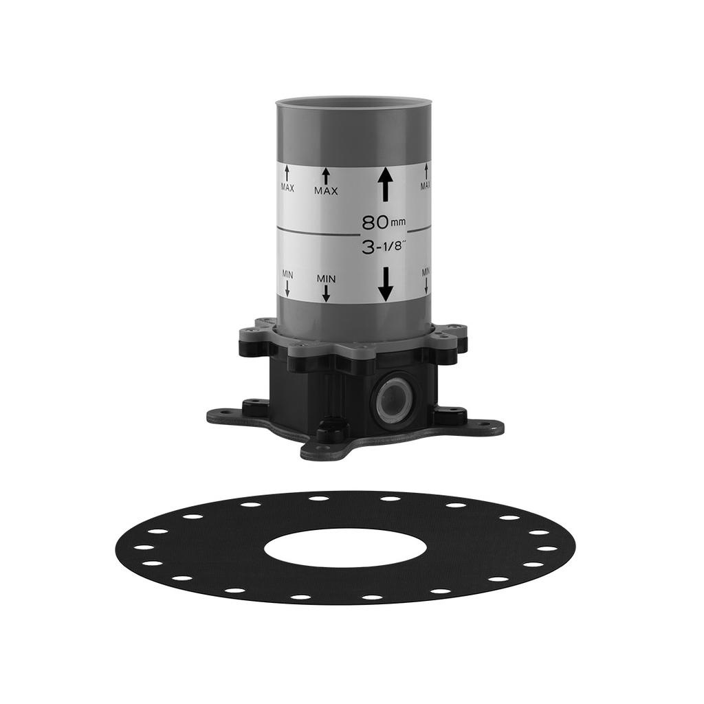 Gessi 38379 Emporio Floor Mounted Tub Filler In Floor Rough Valve 1