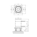 Gessi 38379 Emporio Floor Mounted Tub Filler In Floor Rough Valve 2
