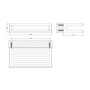 Gessi 59549 Rilievo 12" Shelf Chrome 2