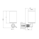 Gessi 58507 Inciso Wall Mounted Tumbler Holder Chrome 2