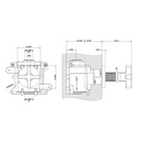 Gessi 58363 Inciso Individual Thermostatic Volume Control Trim Chrome 2