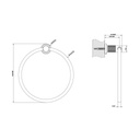 Gessi 58509 Inciso Towel Ring Chrome 2