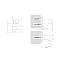 Gessi 59160 Rilievo Adjustable Handshower Hook Chrome 2