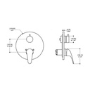 ALT 10822 Volo Uniplex P23 Trim Kit 2 Way Non-Shared Chrome 2