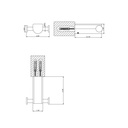 Gessi 59522 Rilievo Wall Mounted Double Garment Hook Chrome 2