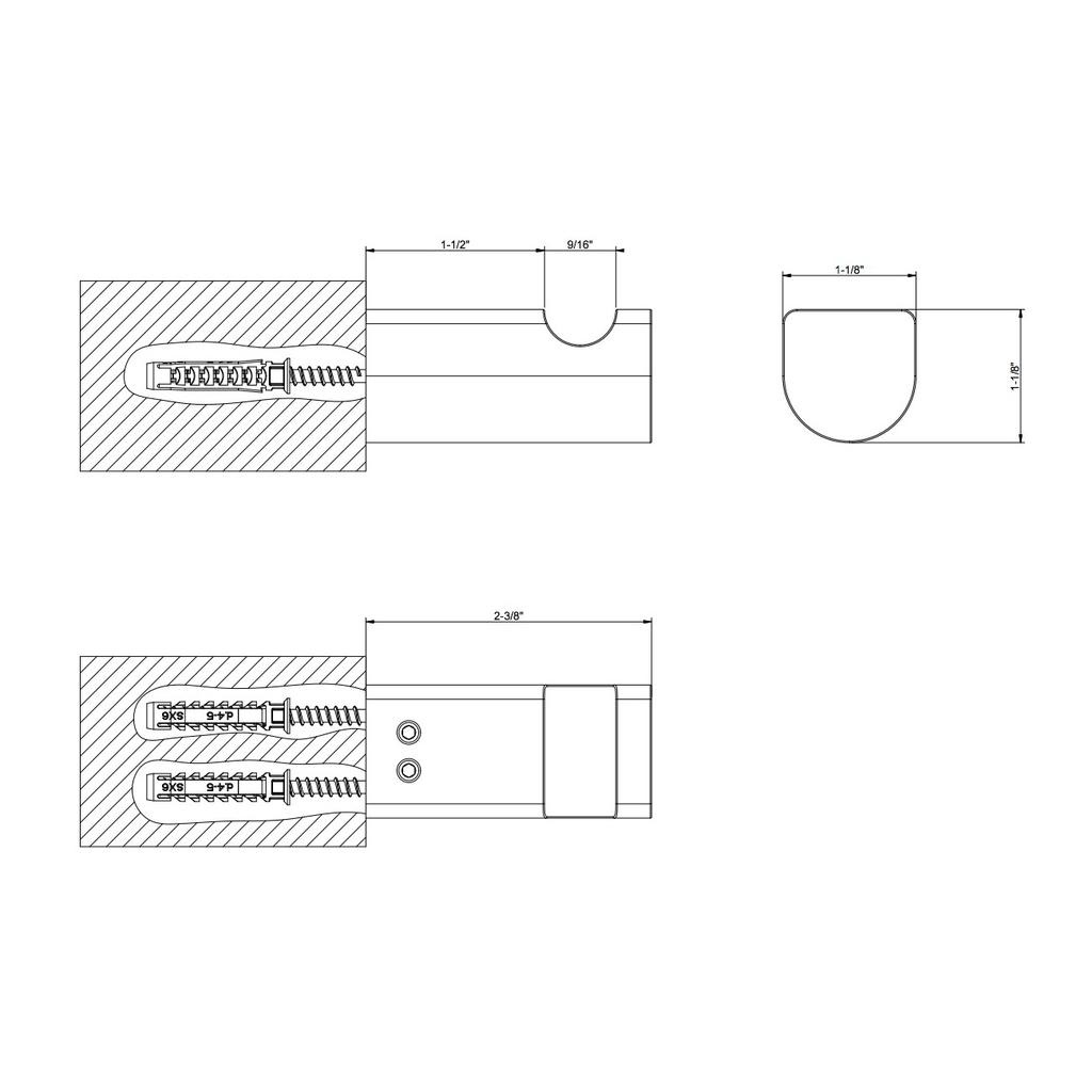 Gessi 59521 Rilievo Wall Mounted Garment Hook Chrome 2