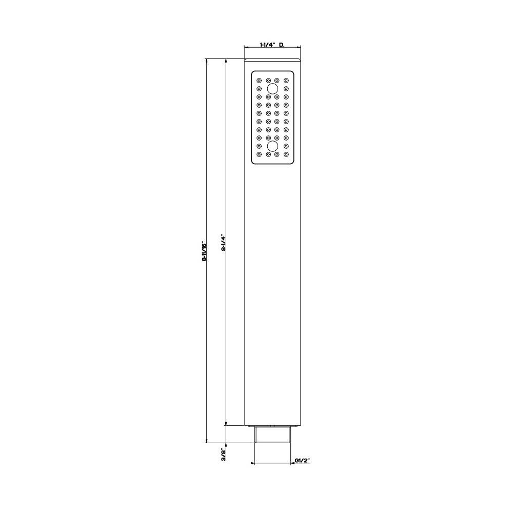 Gessi 14372 Inciso Handshower Chrome 2