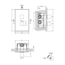 Gessi 59134 Rilievo Thermostatic Single Volume Control Trim Chrome 2