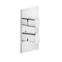 Gessi 59132 Rilievo Thermostatic Single Volume Control Trim Chrome 1
