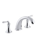 Kohler T398-4-CP Devonshire Deck-/Rim-Mount High-Flow Bath Faucet Trim With 9 Spout And Lever Handles Valve Not Included 3