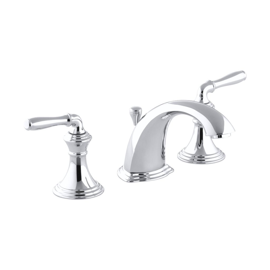 Kohler 394-4-CP Devonshire Widespread Bathroom Sink Faucet With Lever Handles 1