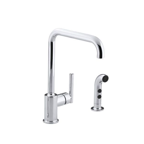 Kohler 7508-CP Purist Primary Swing Spout With Spray 1