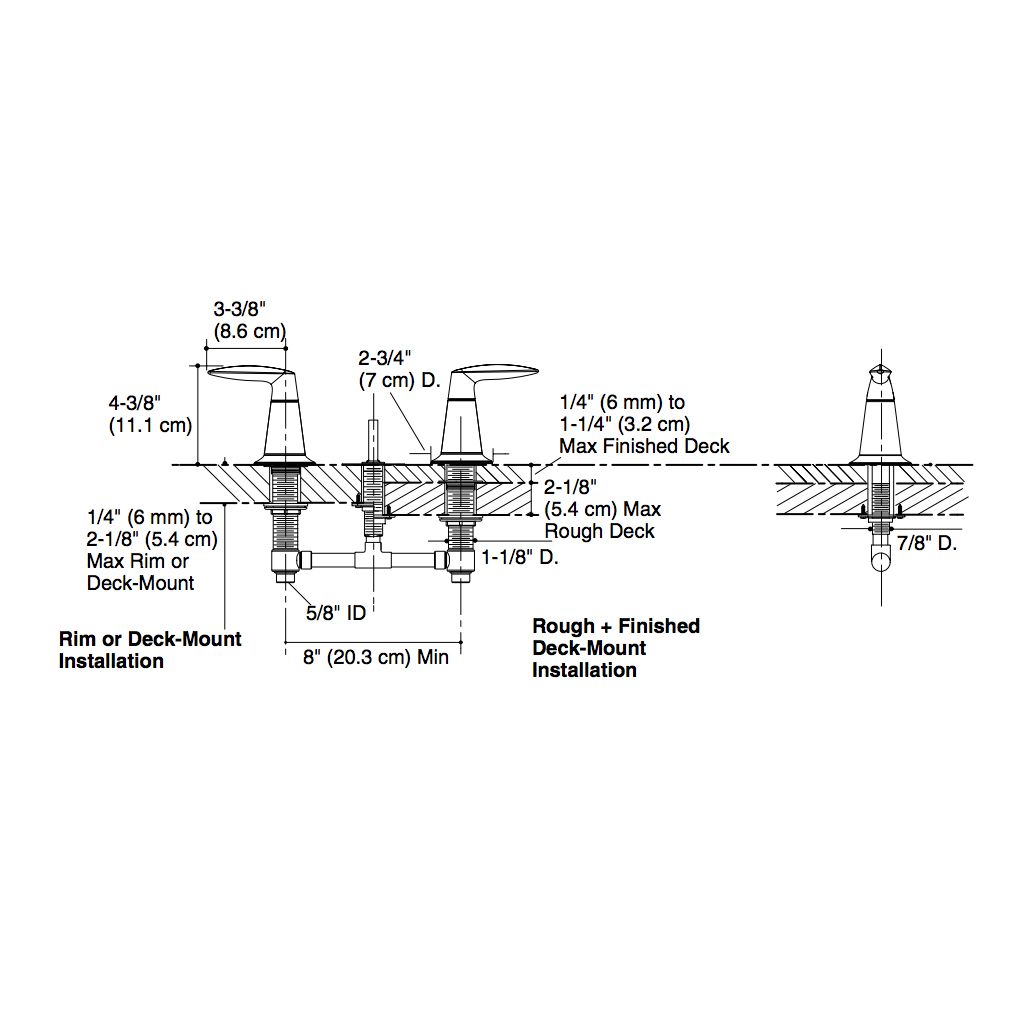 Kohler T45119-4-CP Alteo Valve Trim Valve Not Included 2