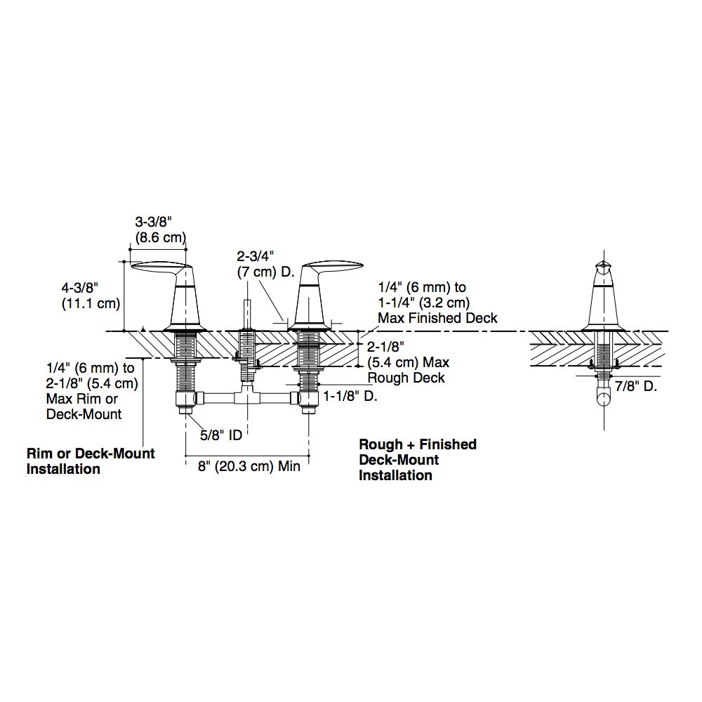 Kohler T45119-4-BN Alteo Valve Trim Valve Not Included 2