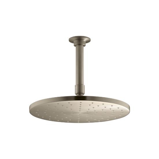 Kohler 13689-BV Contemporary Round 10 Rainhead With Katalyst Air-Induction Spray 2.5 Gpm 2