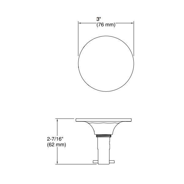 Kohler T37395-AF Pureflo Contemporary Push Button Bath Drain Trim 2