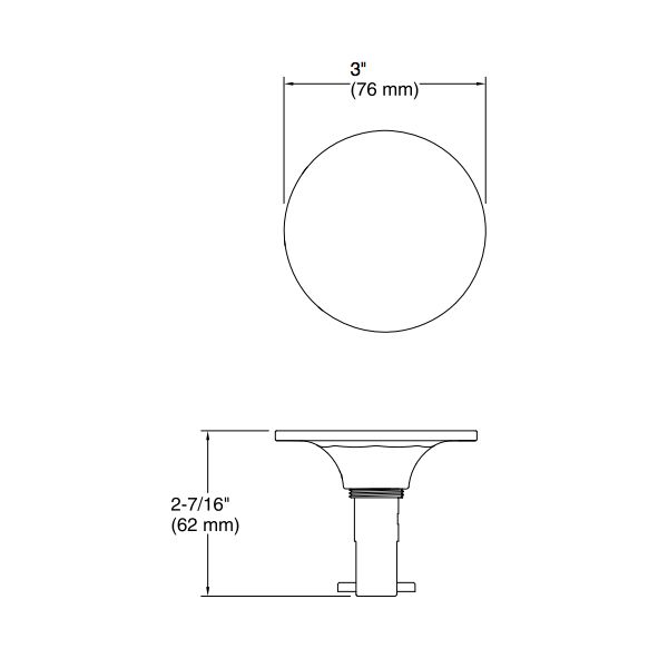 Kohler T37395-SN Pureflo Contemporary Push Button Bath Drain Trim 2