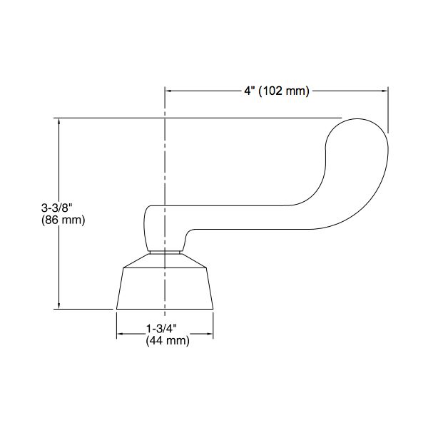 Kohler 16012-5-CP Triton Wristblade Lever Handles For Widespread Base Faucet 2