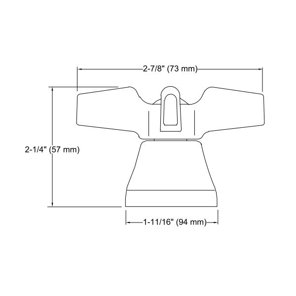 Kohler 16010-3-CP Triton Cross Handles For Centerset Base Faucet 2
