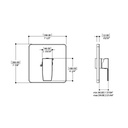 ALT N20722 Riga Pressure Balance Trim Kit Electro Black 2