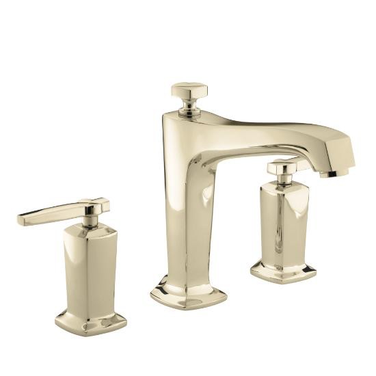 Kohler T16236-4-AF Margaux Deck-Mount High-Flow Bath Faucet Trim With Lever Handles Valve Not Included 3