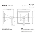 Kohler T10424-4V-BV Memoirs Transfer Valve Trim With Stately Design And Deco Lever Handle Valve Not Included 2