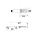 ALT 90816 Square Handshower 2 Fonctions Electro Black 2